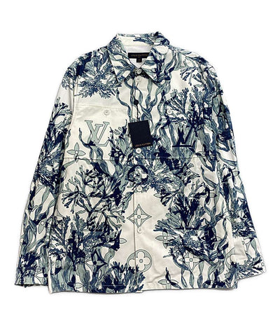 ルイヴィトン 美品 RM232M26 プリンテッドコットンオーバーシャツ メンズ SIZE M LOUIS VUITTON