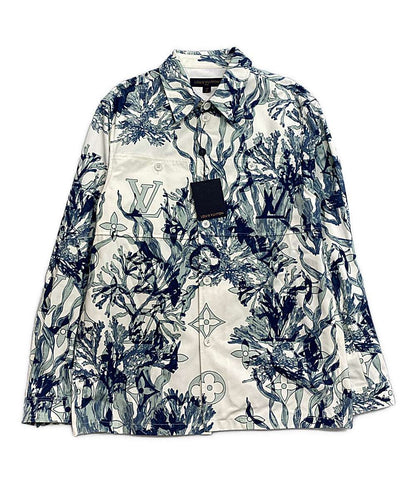ルイヴィトン 美品 RM232M26 プリンテッドコットンオーバーシャツ メンズ SIZE M LOUIS VUITTON