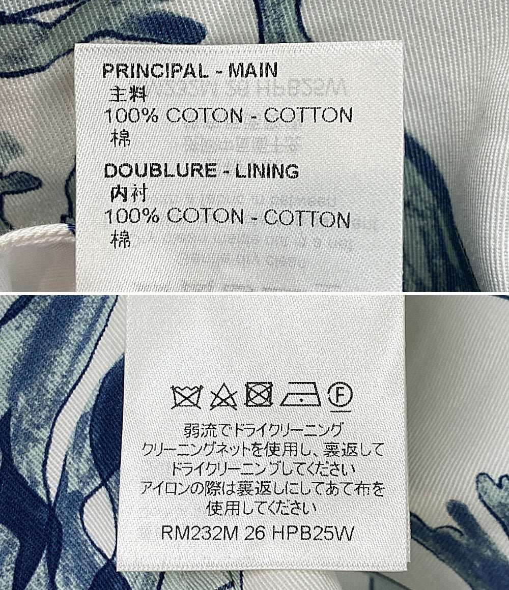 ルイヴィトン 美品 RM232M26 プリンテッドコットンオーバーシャツ メンズ SIZE M LOUIS VUITTON