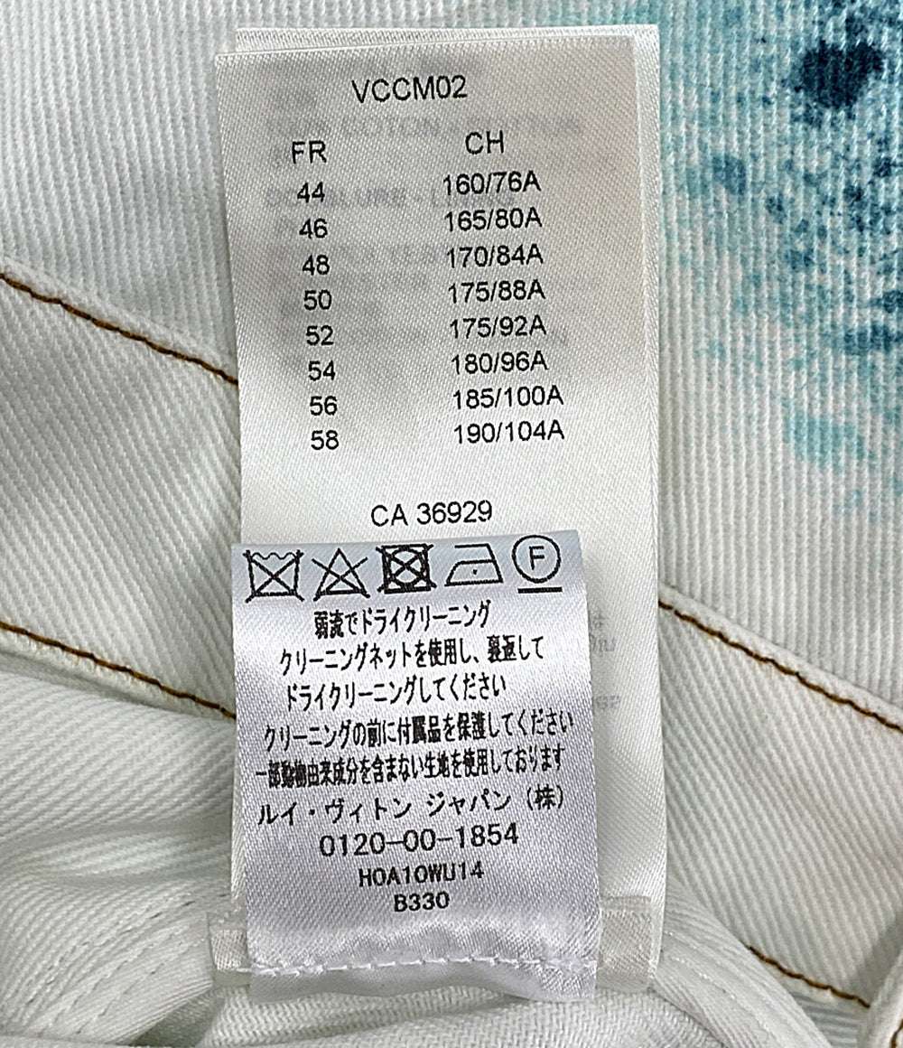 ルイヴィトン 美品 2023ss スプレーデニムジャケット メンズ SIZE 48 LOUIS VUITTON