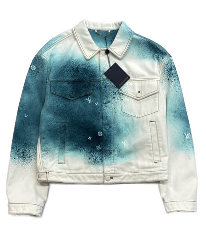 ルイヴィトン 美品 2023ss スプレーデニムジャケット メンズ SIZE 48 LOUIS VUITTON