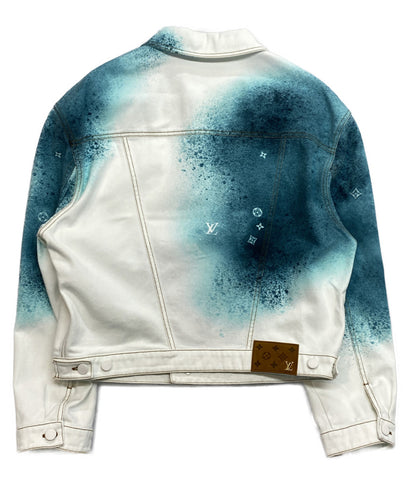 ルイヴィトン 美品 2023ss スプレーデニムジャケット メンズ SIZE 48 LOUIS VUITTON