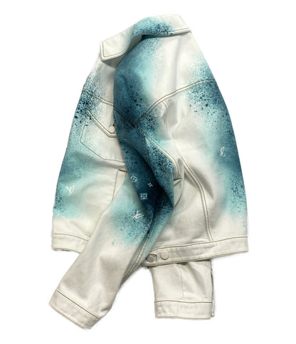 ルイヴィトン 美品 2023ss スプレーデニムジャケット メンズ SIZE 48 LOUIS VUITTON