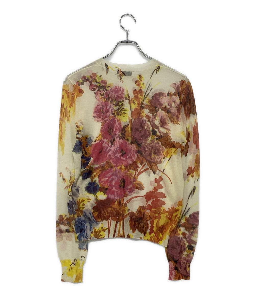 ドリスヴァンノッテン 美品 ニット 花柄 セーター 71-02-03-02108 レディース SIZE S DRIES VAN NOTEN