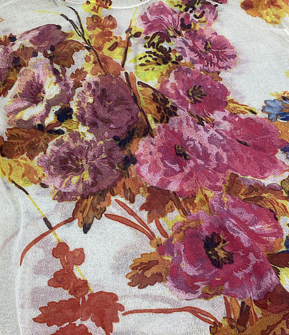 ドリスヴァンノッテン 美品 ニット 花柄 セーター 71-02-03-02108 レディース SIZE S DRIES VAN NOTEN