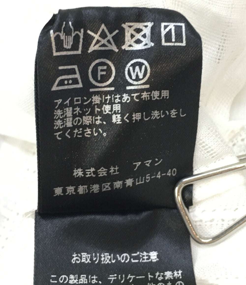 美品 カバナ 長袖ロングシャツ 22-050 ホワイト レディース SIZE - Cabana