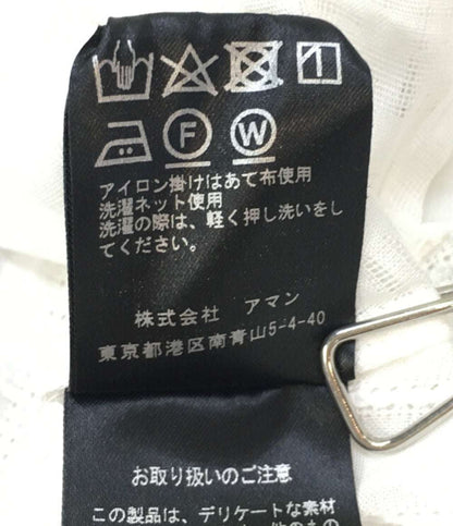 美品 カバナ 長袖ロングシャツ 22-050 ホワイト レディース SIZE - Cabana
