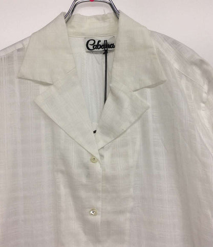 美品 カバナ 長袖ロングシャツ 22-050 ホワイト レディース SIZE - Cabana