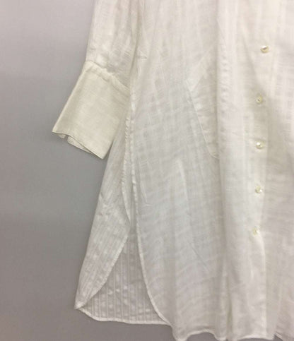美品 カバナ 長袖ロングシャツ 22-050 ホワイト レディース SIZE - Cabana