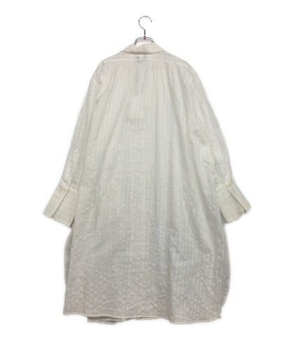 美品 カバナ 長袖ロングシャツ 22-050 ホワイト レディース SIZE - Cabana