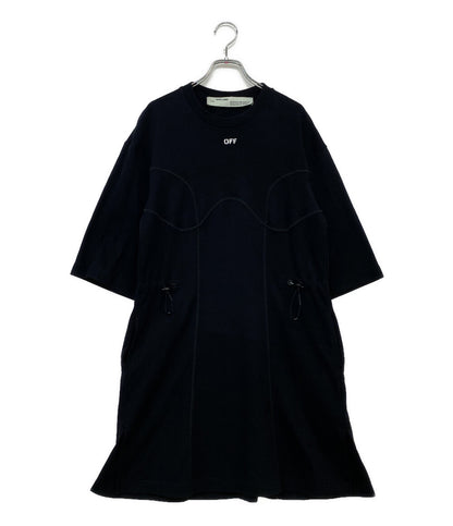 オフホワイト 五分袖ワンピース MAIN LABEL レディース SIZE 38 OFF-WHITE