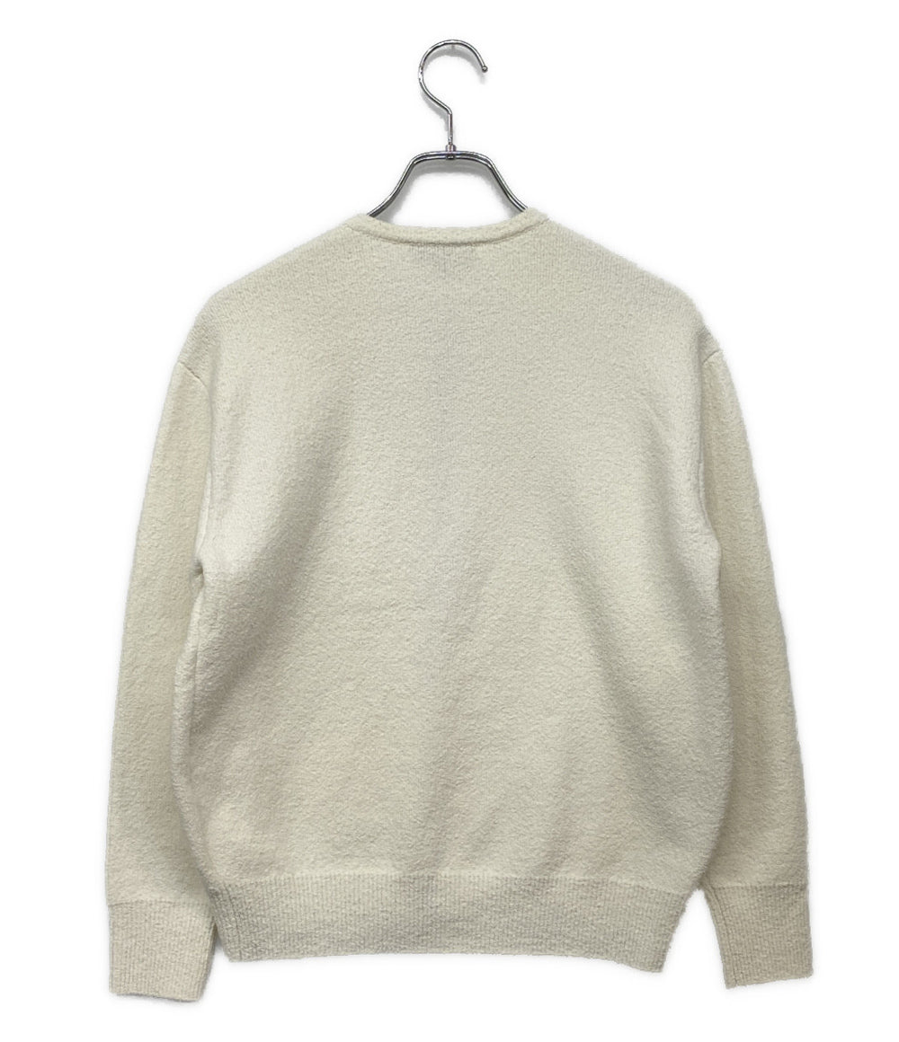 美品 Drawer ノーカラーブルゾン パイル ホワイト 6515-199-0616 レディース SIZE 1 ドゥロワー