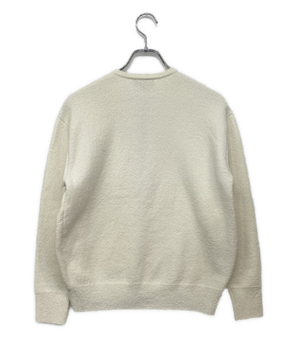 美品 Drawer ノーカラーブルゾン パイル ホワイト 6515-199-0616 レディース SIZE 1 ドゥロワー