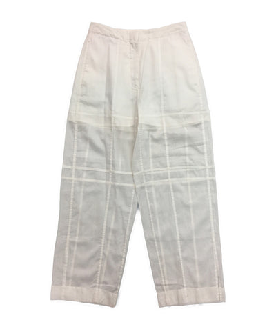 ジルサンダー 美品 パンツ ホワイト J03KA0137 J45151 24AW レディース SIZE 32 JIL SANDER