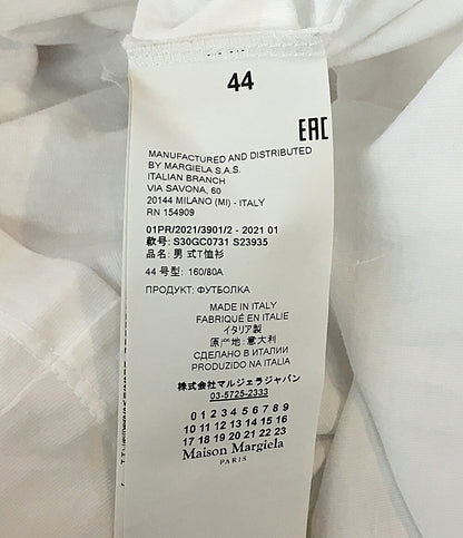 メゾンマルジェラ 半袖Ｔシャツ カレンダープリント ホワイト S30GC0731 メンズ SIZE 44 Maison Margiela