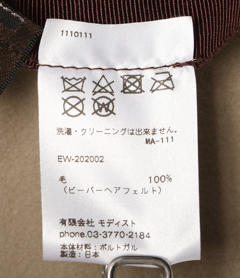 キジマタカユキ 美品 ハット BEAVER HAIR FELT HAT EW-202002 メンズ