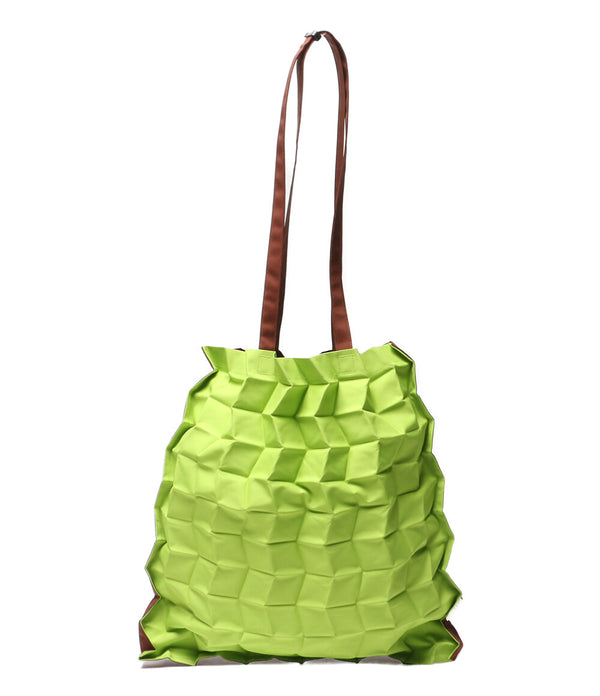 イッセイミヤケ 美品 トートバッグ fruits pleats bag kiwi レディース