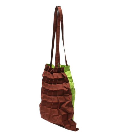 イッセイミヤケ 美品 トートバッグ fruits pleats bag kiwi レディース ISSEY MIYAKE