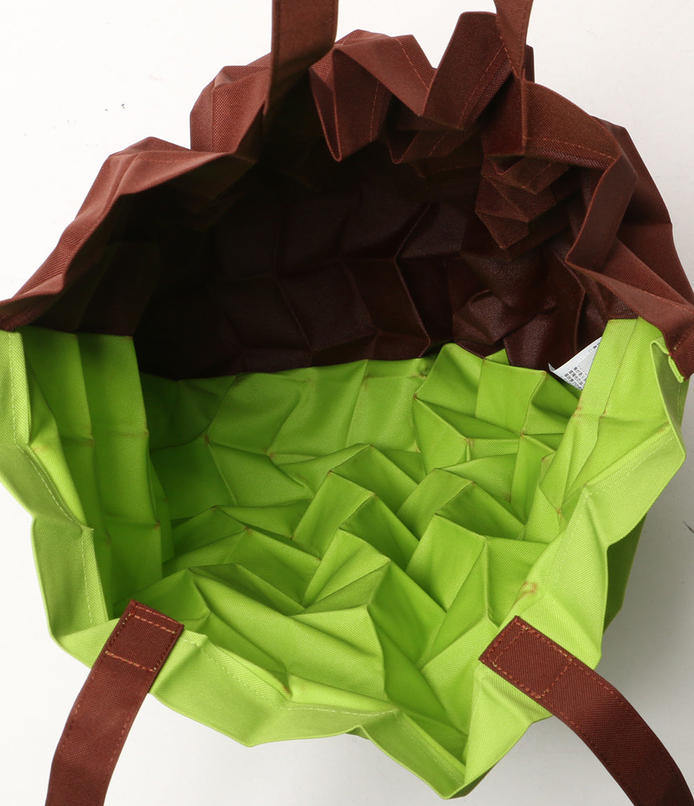 イッセイミヤケ 美品 トートバッグ fruits pleats bag kiwi レディース ISSEY MIYAKE