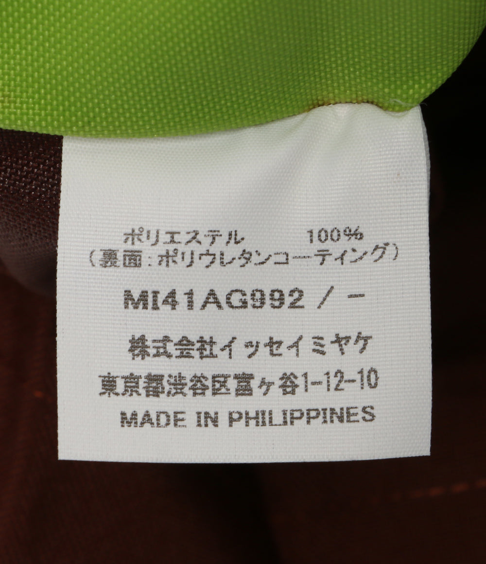 イッセイミヤケ 美品 トートバッグ fruits pleats bag kiwi レディース