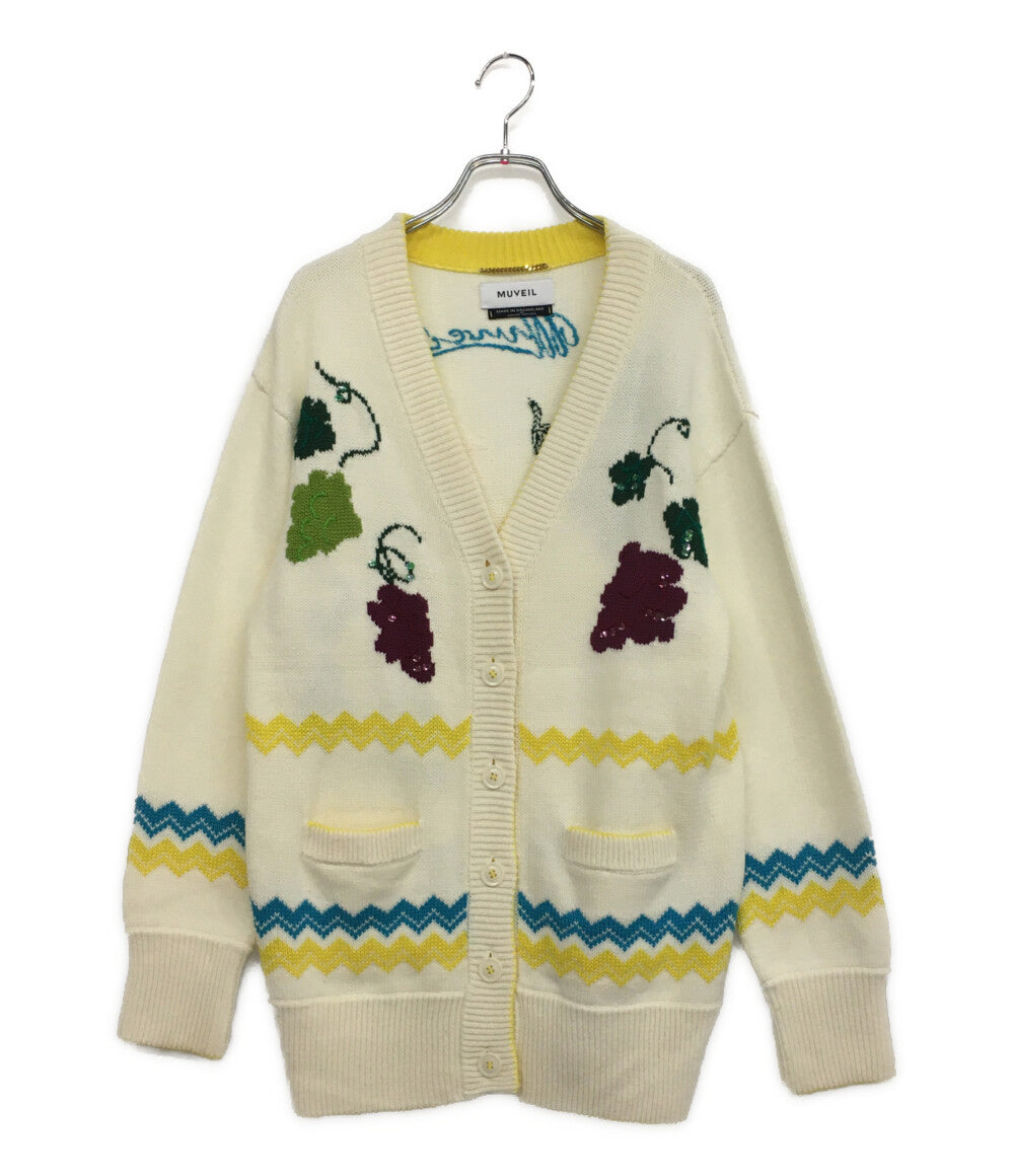 ミュベール カーディガン ネコモチーフ レディース SIZE 38
