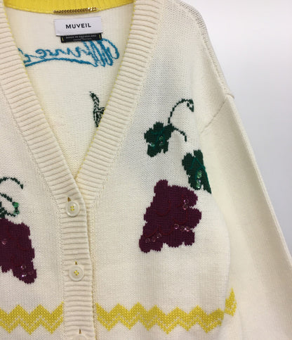ミュベール カーディガン ネコモチーフ レディース SIZE 38 MUVEIL
