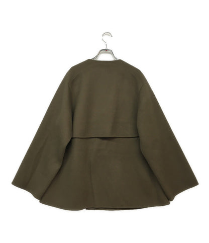 ギャルリーヴィー ウールダブルフェイスコート ショート ノーカラー レディース SIZE 36 GALERIE VIE