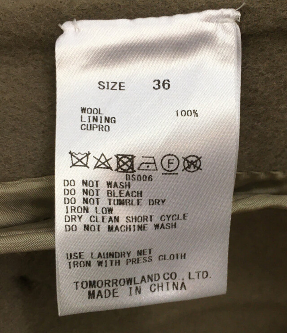 ギャルリーヴィー ウールダブルフェイスコート ショート ノーカラー レディース SIZE 36 GALERIE VIE