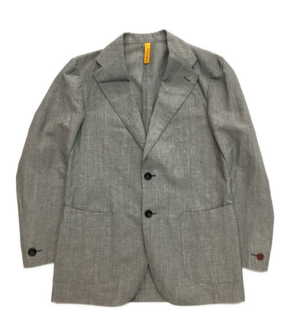 美品 エルネストスマート スーツ ウール×リネン グレー 2174866 メンズ SIZE 46 ernesto Smart