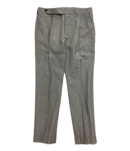 美品 エルネストスマート スーツ ウール×リネン グレー 2174866 メンズ SIZE 46 ernesto Smart