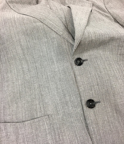 美品 エルネストスマート スーツ ウール×リネン グレー 2174866 メンズ SIZE 46 ernesto Smart