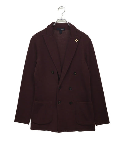 ラルディーニ ニットジャケット ボルドー JULJM57 メンズ SIZE S LARDINI
