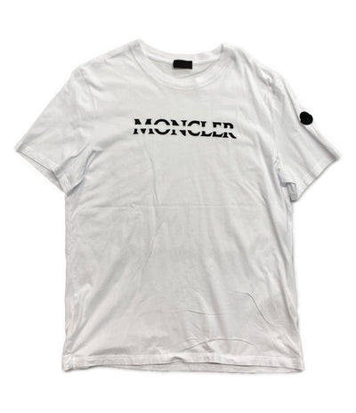 モンクレール 半袖Ｔシャツ ホワイト フロントロゴ H20918C00008 メンズ SIZE L MONCLER