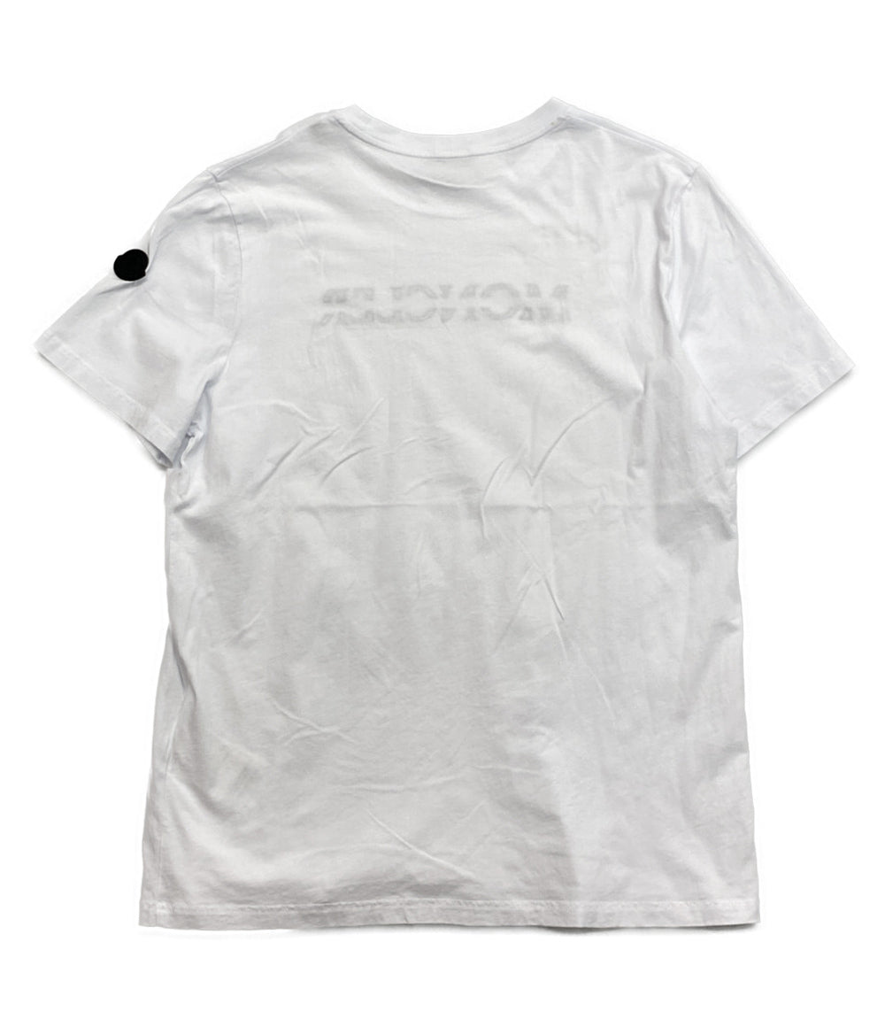 モンクレール 半袖Ｔシャツ ホワイト フロントロゴ H20918C00008 メンズ SIZE L MONCLER