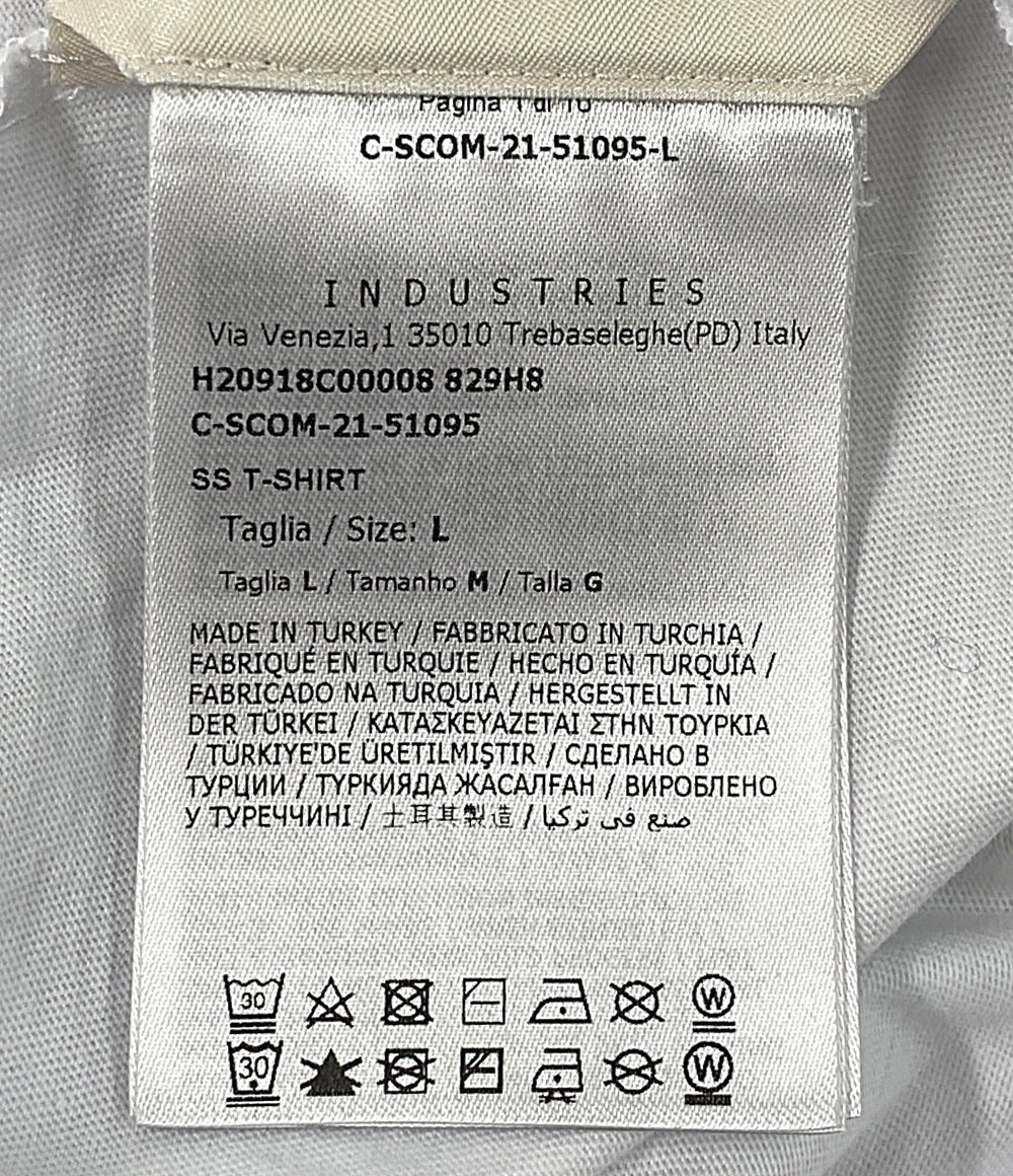 モンクレール 半袖Ｔシャツ ホワイト フロントロゴ H20918C00008 メンズ SIZE L MONCLER