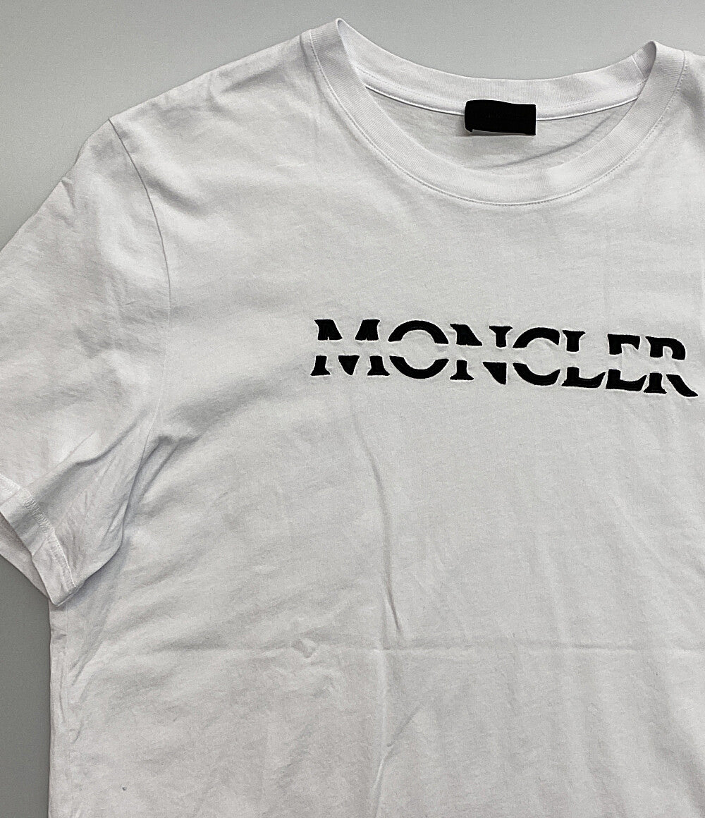 モンクレール 半袖Ｔシャツ ホワイト フロントロゴ H20918C00008 メンズ SIZE L MONCLER