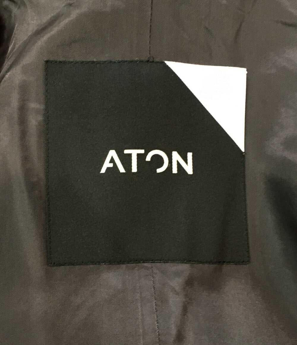 エイトン チェスターコート メルトン レディース SIZE 00 ATON