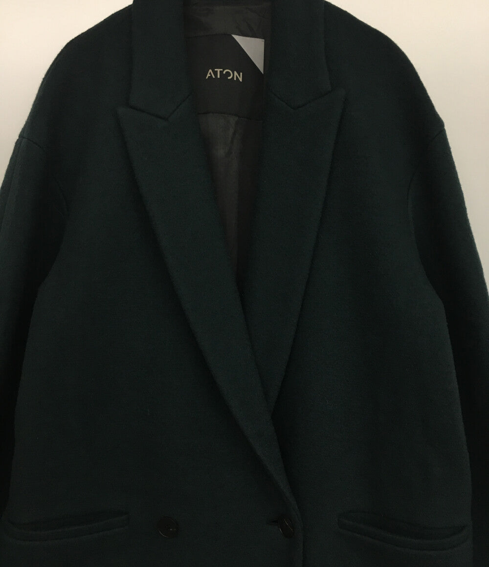 エイトン チェスターコート メルトン レディース SIZE 00 ATON
