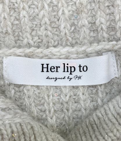 ハーリップトゥ ニット Twinkle Knit Pullover 1244202155 レディース SIZE F Her lip to