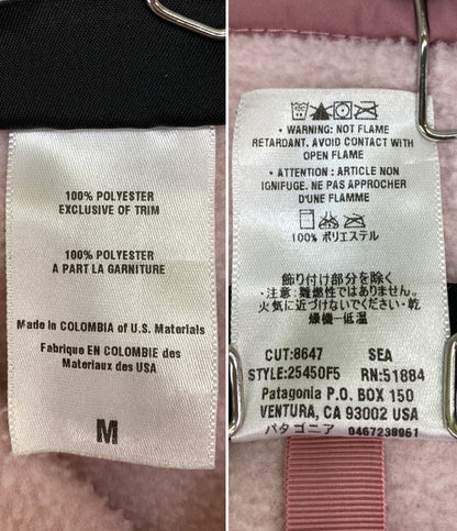 パタゴニア フリースプルオーバー シンチラ スナップT ピンク 25450F5 レディース SIZE M Patagonia