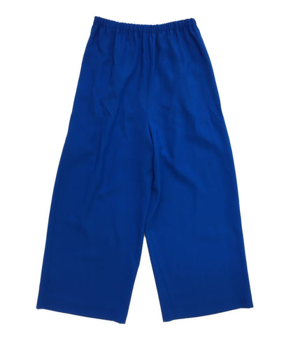 エンフォルド 美品 イージーパンツ ブルー レディース SIZE 38 ENFOLD