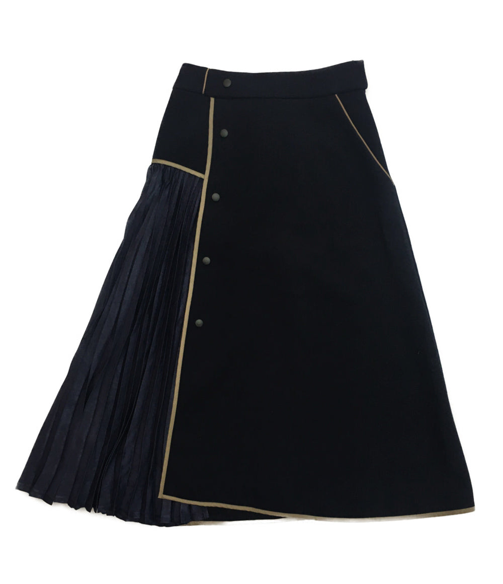 美品 ラリアムー スカート ネイビー 2314832 レディース SIZE 38 Lallia M'u