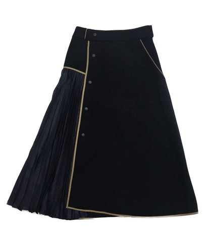 美品 ラリアムー スカート ネイビー 2314832 レディース SIZE 38 Lallia M'u
