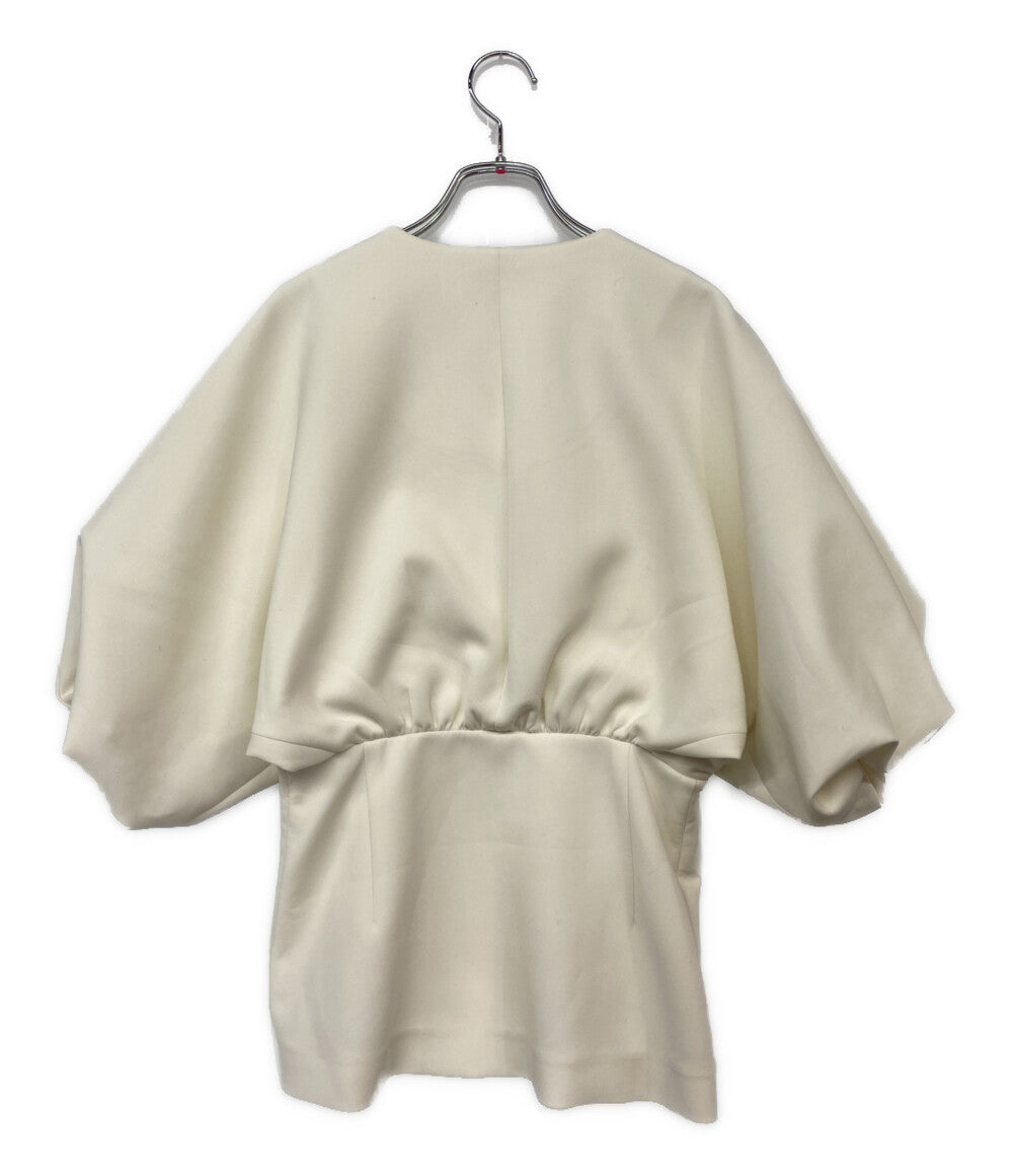 エストネーション カシュクールジャケット ホワイト レディース SIZE 36 ESTNATION