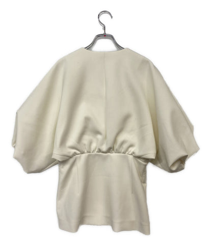 エストネーション カシュクールジャケット ホワイト レディース SIZE 36 ESTNATION