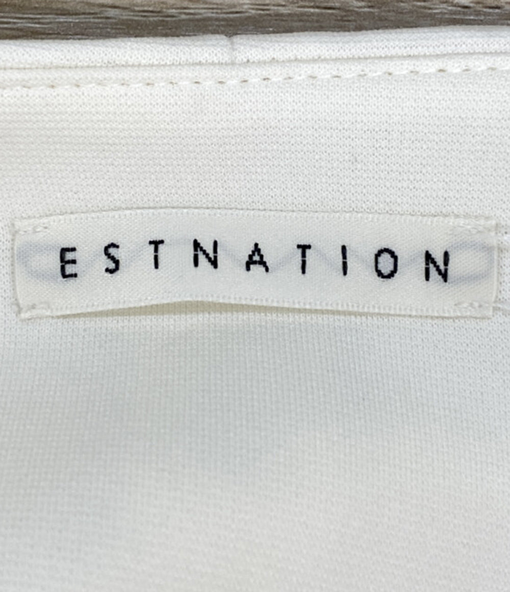 エストネーション カシュクールジャケット ホワイト レディース SIZE 36 ESTNATION