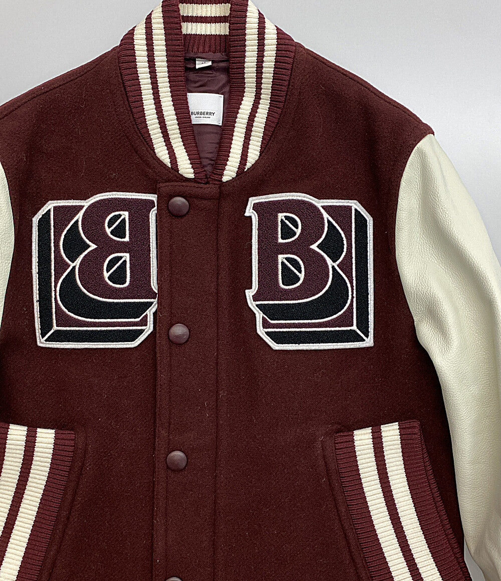 BURBERRY　スタジャン　コレクションモデル バーバリーロンドン スタジャン 21AW ボルドー ロゴパッチ
