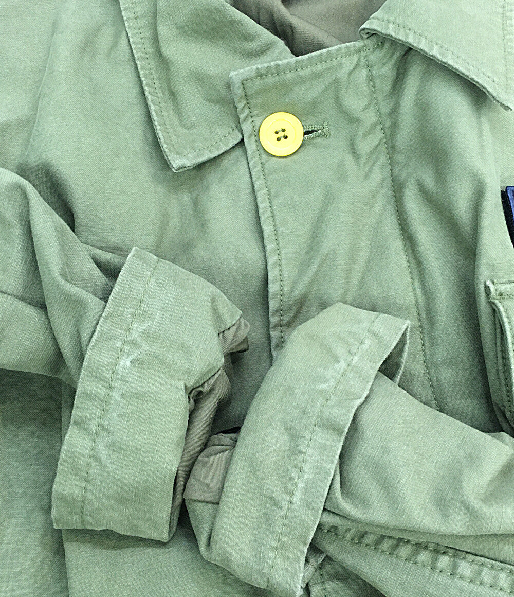 ソブ ダブルスタンダード クロージング バックサテンミリタリージャケット 0705-350-243 A レディース SIZE 44 DOUBLE STANDARD CLOTHING