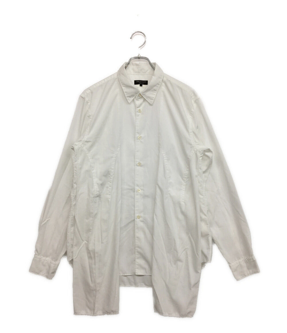 COMME des GARCONS HOMME PLUS 長袖シャツ ドッキングシャツ WHT 2023AW PL-B010