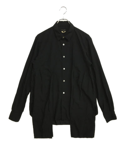 コムデギャルソンオムプリュス 長袖シャツ ドッキングシャツ BLK 2023AW PL-B010 メンズ SIZE S COMME des GARCONS HOMME PLUS